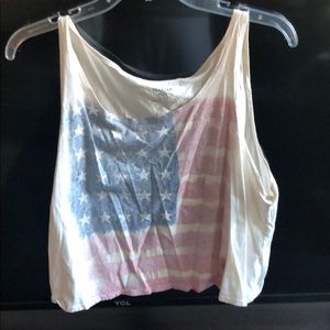 American flag tank